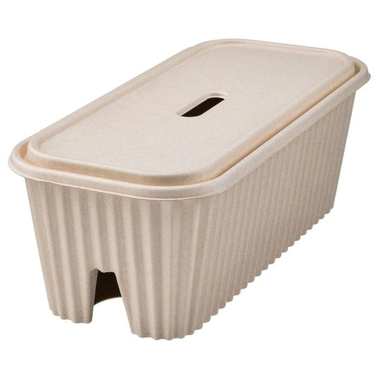 Ikea HÖNSNÄT - Cable management box, natural, 38x18x14 cm