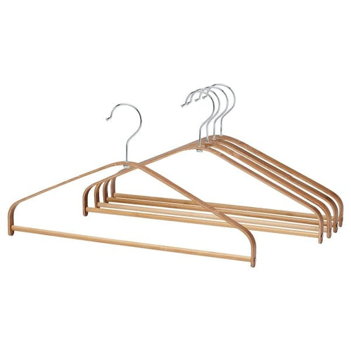 HÖSVANS hanger, bamboo, 40 cm, 5 pack