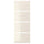 HOKKSUND 4 panels for sliding door frame, high-gloss light beige, 75x201 cm