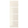 HOKKSUND 4 sliding door frame panels - light beige gloss 75x236 cm , 75x236 cm