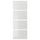 HOKKSUND - HOKKSUND 4 panels for sliding door frame, high-gloss light grey, 75x201 cm