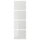 HOKKSUND - HOKKSUND 4 panels for sliding door frame, high-gloss light grey, 75x236 cm