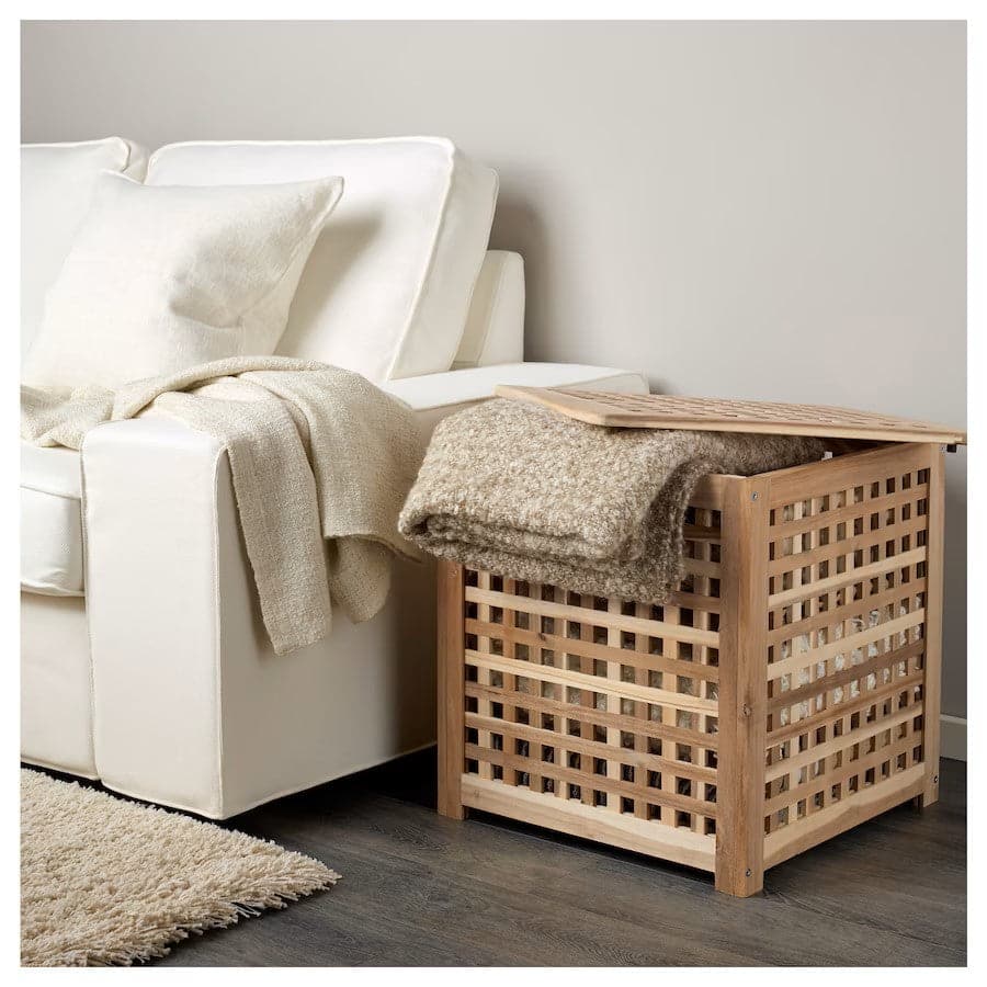 Ikea HOL - Side table, acacia, 50x50 cm