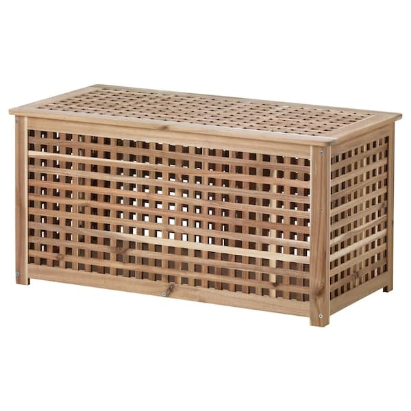 HOL - Storage table, acacia, 98x50 cm - best price from Maltashopper.com 50161321