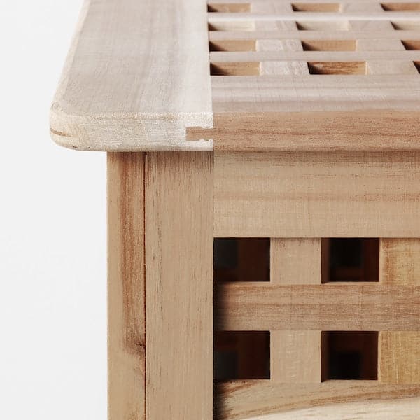 Ikea HOL - Storage table, acacia, 98x50 cm