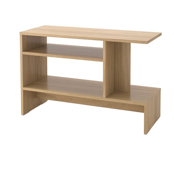 HOLMERUD - Side table, oak effect, 80x31 cm - best price from Maltashopper.com 40541421