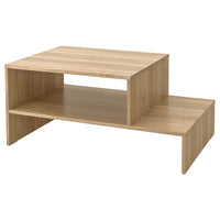 HOLMERUD - Coffee table, oak effect, 90x55 cm - best price from Maltashopper.com 90540706