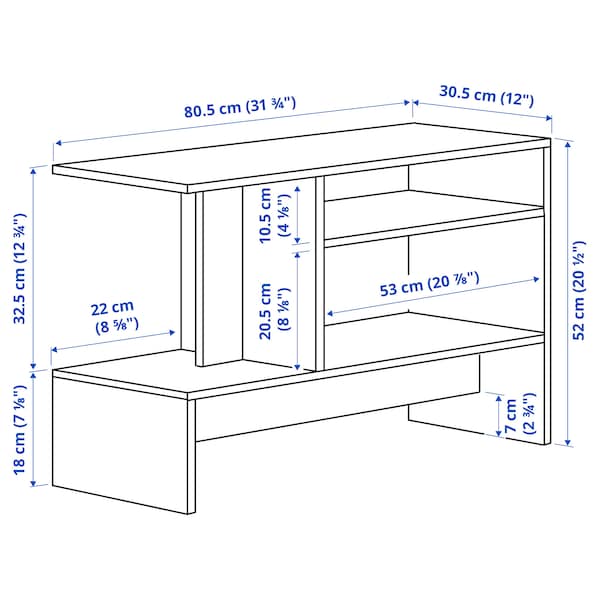 Ikea HOLMERUD - Side table, dark brown, 80x31 cm