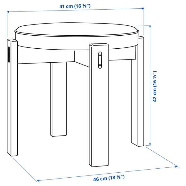 Ikea HOLMSJÖ - Stool, beech/Jonsbyn black ,