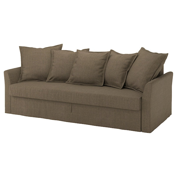HOLMSUND - 3-seater sofa bed, Kilanda dove-grey - best price from Maltashopper.com 19516918