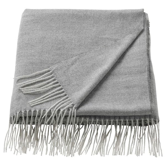 Ikea HOLMVI - Throw, grey, 120x160 cm
