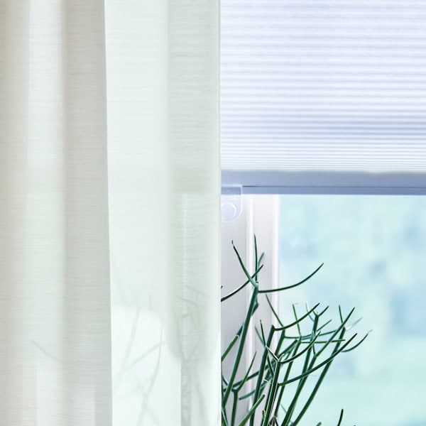 Ikea HOPPVALS - Cellular blind, white, 80x155 cm