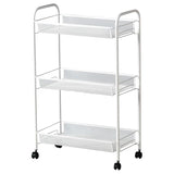 HORNAVAN trolley, white, 26x48x77 cm