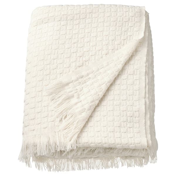 HORNMAL - Throw, off-white, 130x170 cm