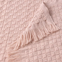 HORNMAL - Throw, light pink, 130x170 cm - best price from Maltashopper.com 50530785