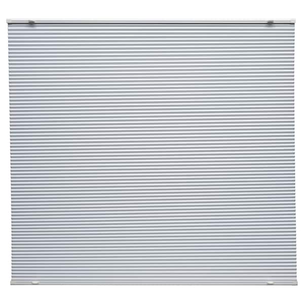 Ikea HORNVALLMO - Block-out pleated blind, white/top-down bottom-up, 100x130 cm