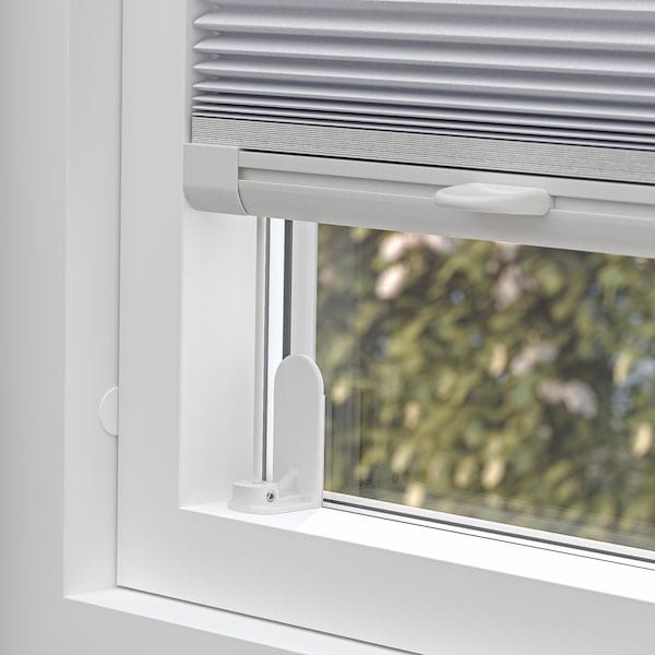 Ikea HORNVALLMO - Block-out pleated blind, white/top-down bottom-up, 100x130 cm