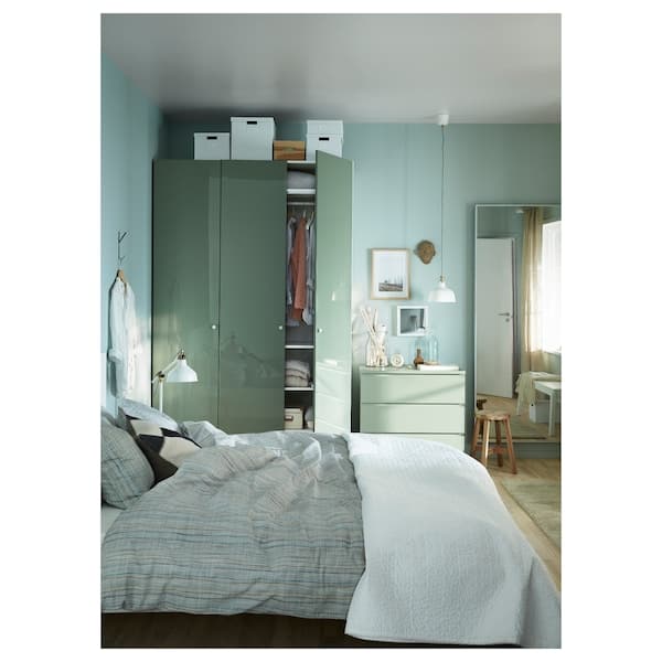 HOVET - Mirror, aluminium, 78x196 cm - best price from Maltashopper.com 50038213