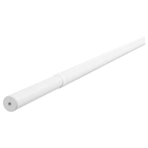 HUGAD - Curtain rod, white, 120-210 cm