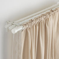 HUGAD - Curtain rod, white, 210-385 cm - best price from Maltashopper.com 30217140