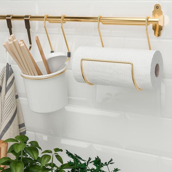 Ikea HULTARP - Rail, polished/brass-colour, 80 cm