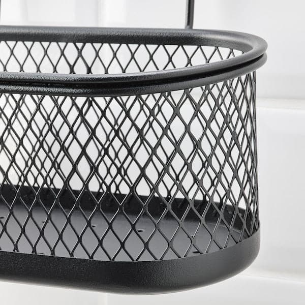 HULTARP - Container, black/mesh, 31x16 cm - best price from Maltashopper.com 20448834