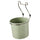 HULTARP container, green/nickel-plated, 14 cm
