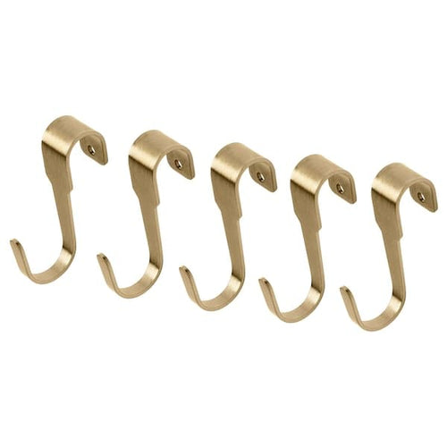 HULTARP - Hook, polished/brass-colour, 7 cm