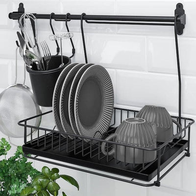 HULTARP - Dish drainer, black - best price from Maltashopper.com 60448766
