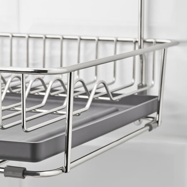 HULTARP - Dish drainer, nickel-plated