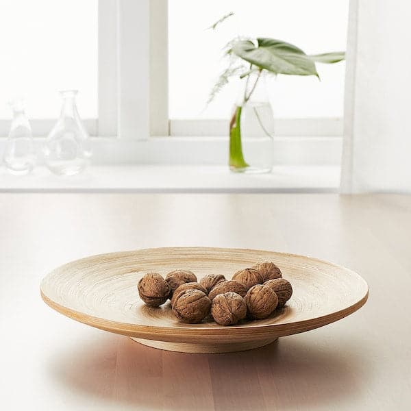 Ikea HULTET - Decoration dish, bamboo, 30 cm