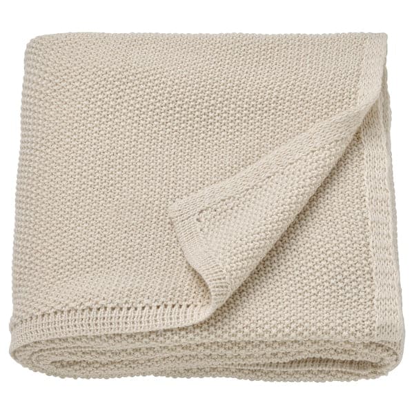 Ikea HUMLEMOTT - Throw, off-white, 130x170 cm