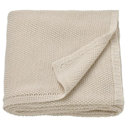Ikea HUMLEMOTT - Throw, off-white, 130x170 cm