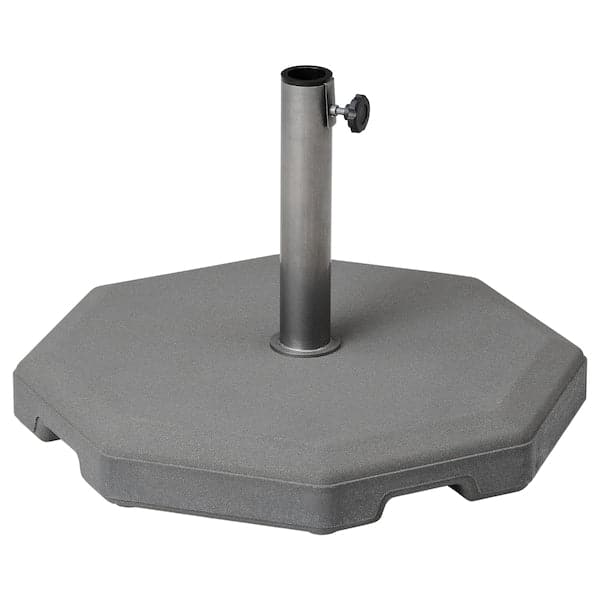 HUVÖN - Parasol base, grey, 56x56 cm