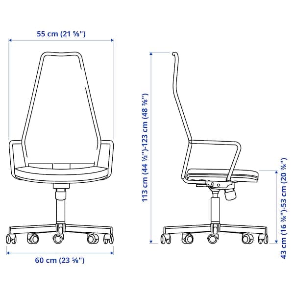Ikea HUVUDSPELARE Gaming Chair - Black ,
