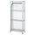 HYLLIS - HYLLIS Shelving unit with cover, transparent, 60x27x140 cm