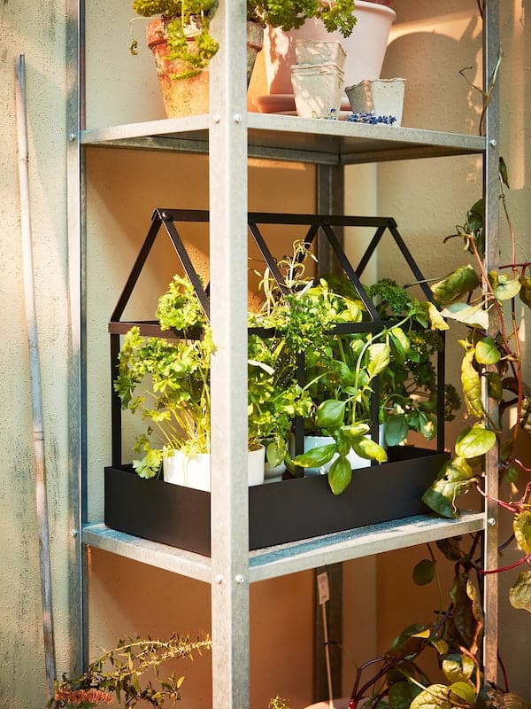 HYLLIS - Shelving unit in/outdoor, 180x27x74-140 cm - best price from Maltashopper.com 39318031