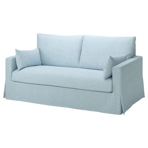 HYLTARP - 2-seater sofa, Kilanda pale blue ,