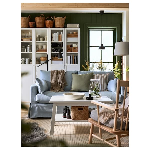 Ikea HYLTARP - 2-seater sofa, Kilanda pale blue ,