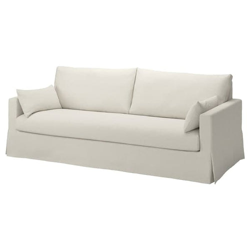 HYLTARP 3-seat sofa, Gransel natural, 232 cm
