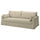 HYLTARP 3-seat sofa, Hemmesta light beige, 232x91x93 cm