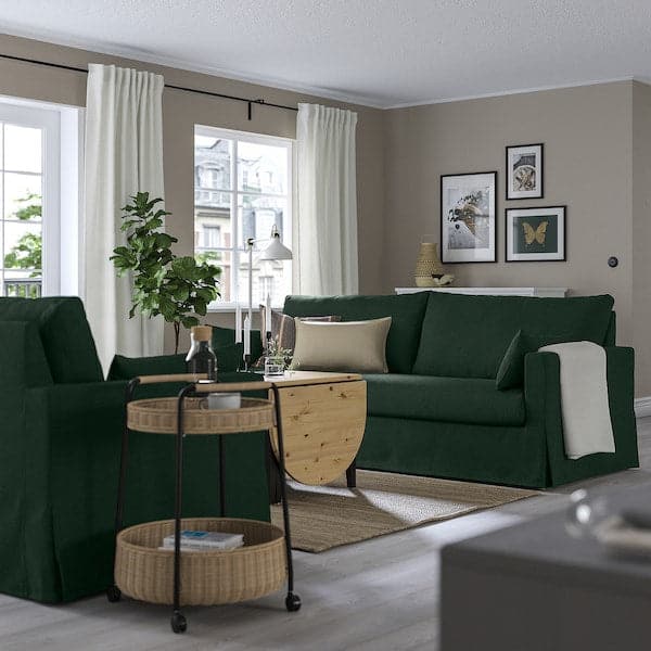HYLTARP - 3-seater sofa, Tallmyra dark green , - best price from Maltashopper.com 29514947