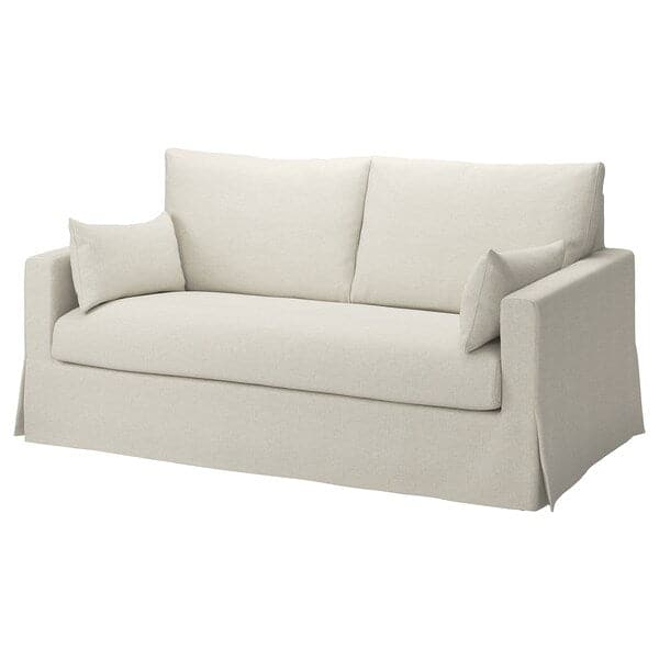 HYLTARP - 2-seater sofa bed, Gransel natural , - best price from Maltashopper.com 29489603