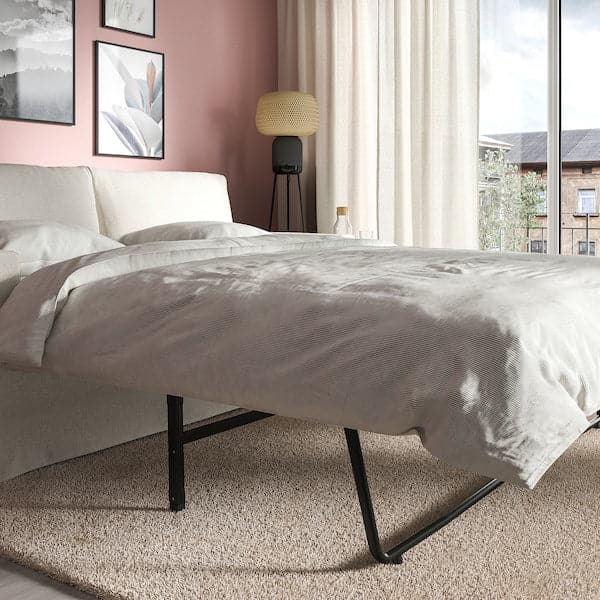 HYLTARP - 2-seater sofa bed, Gransel natural , - best price from Maltashopper.com 29489603