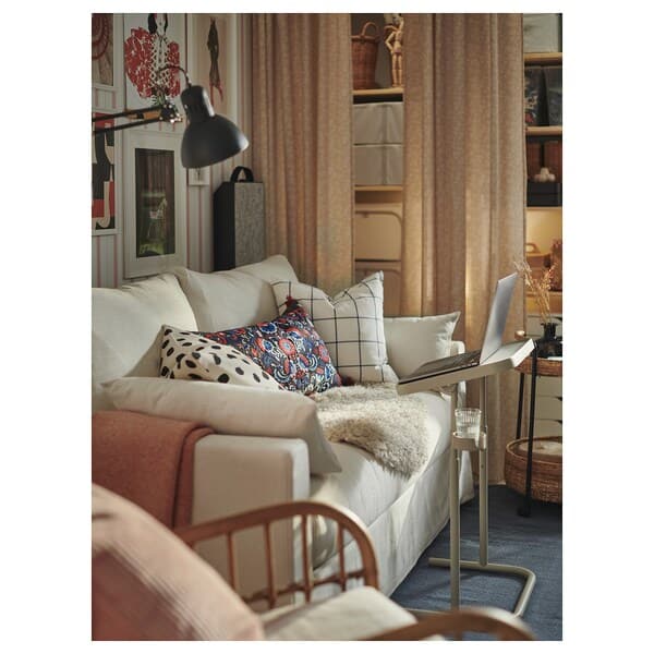HYLTARP - 2-seater sofa bed, Gransel natural , - best price from Maltashopper.com 29489603