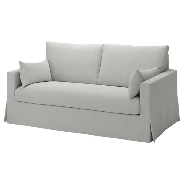 HYLTARP - 2-seater sofa bed, Tallmyra white/black , - best price from Maltashopper.com 89514888