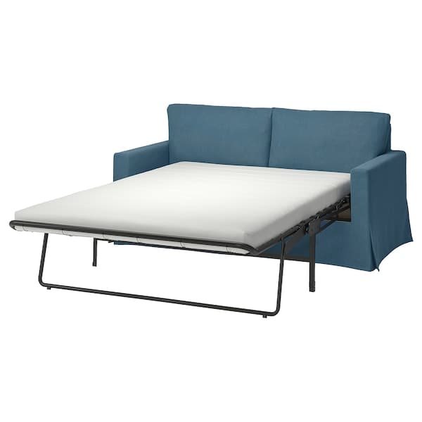 HYLTARP - 2-seater sofa bed, Tallmyra blue , - best price from Maltashopper.com 19514877
