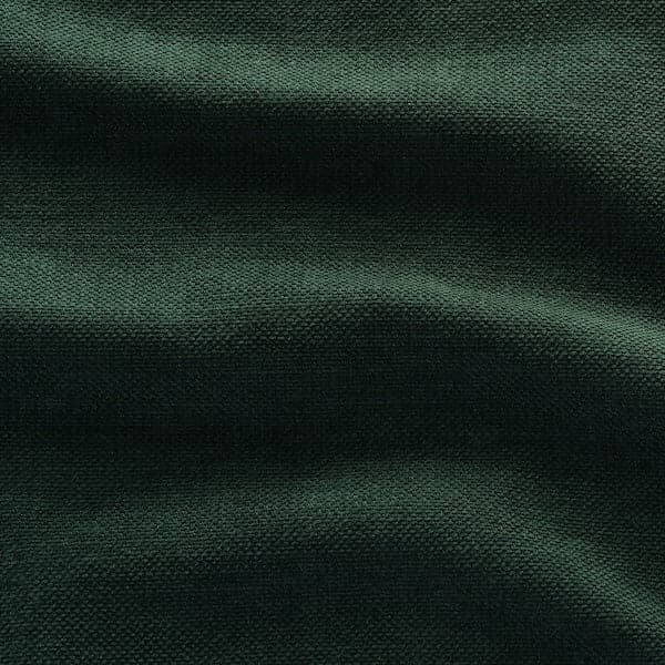 HYLTARP - Sofa cover 3 p/chaise-longue left, Tallmyra dark green ,