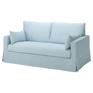 HYLTARP - 2-seater sofa cover, Kilanda pale blue , - best price from Maltashopper.com 00547298