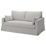 HYLTARP cover for 2-seat sofa, Tallmyra white/black